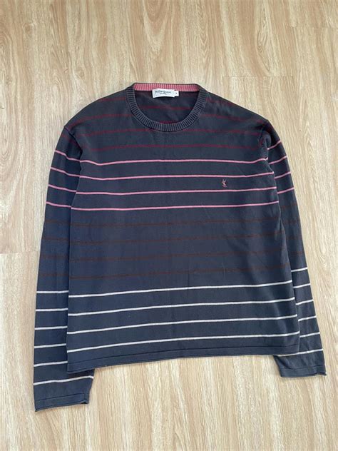 ysl sweater women's|saint laurent striped sweater.